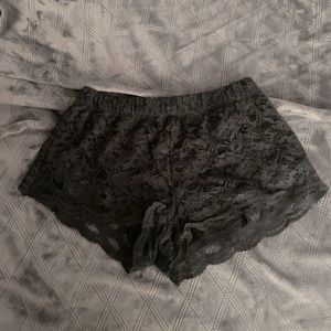 Forever 21 black lace shorts